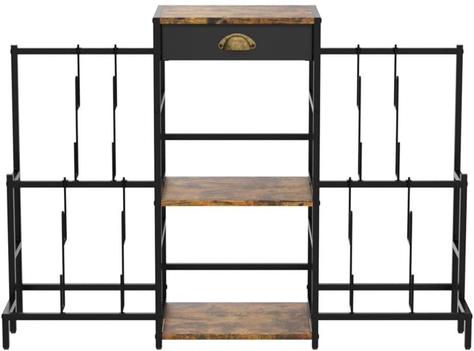 Record Player Stand with Vinyl Storage