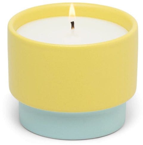 Colour Block Ceramic Candle 6 oz./170g - Yellow - Minty Verde