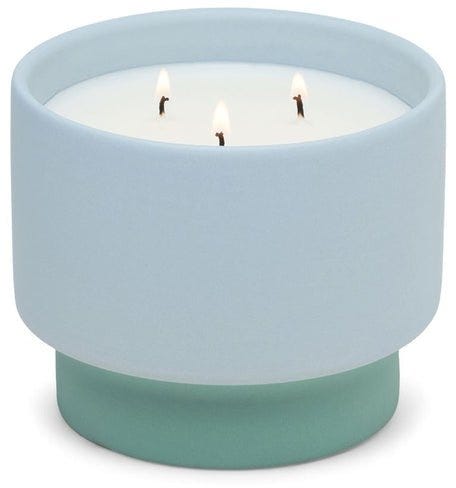 Colour Block Ceramic Candle 16 oz./453g - Blue - Saltwater Suede