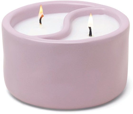 Yin-Yang Ceramic Candle 11 oz./311g - Lavender - Vetiver Cardamom/Eucalyptus