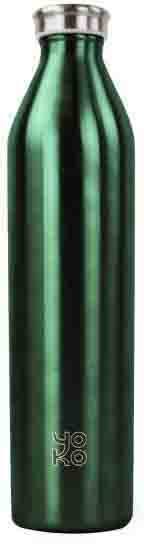Insulated Bottle 1 Liter Green Shiny Color