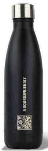Insulated Bottle 500ml "Gourde Friendly " Black Mat Color