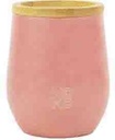 Insulated Mug Pastel Coral 250 ml & Bamboo Lid