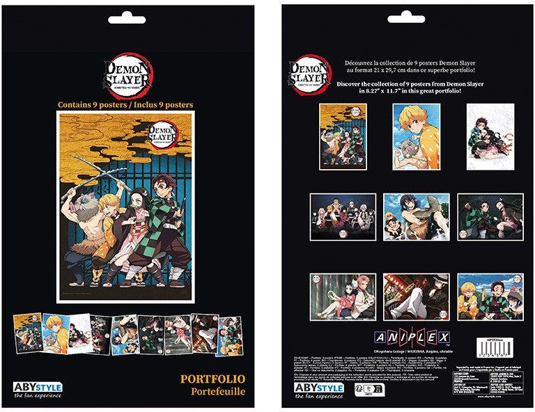DEMON SLAYER - Portfolio 9 posters Season 1 (21x29,7)