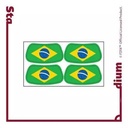 Fan face Stickers-Brazil