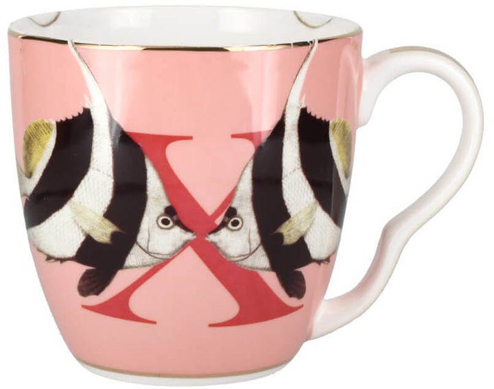 X - Alphabet Mug - Xx Fish