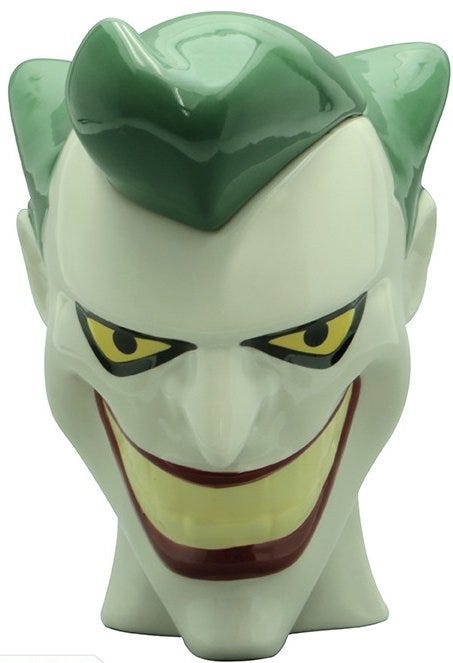 DC COMICS - Mug 3D - Tête Joker x2