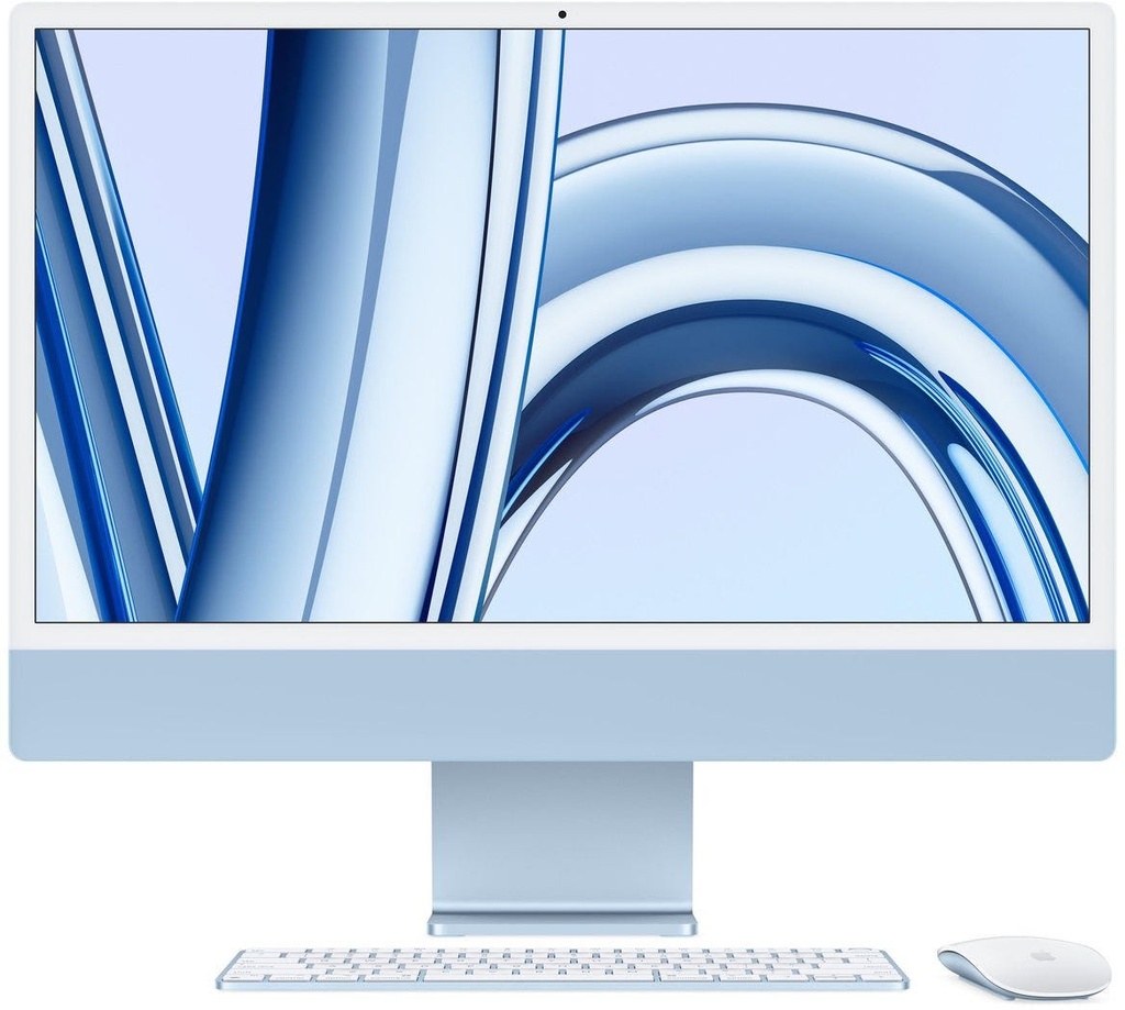 جهاز أبل Imac M3 مقاس 24 بوصة وذاكرة 512 جيجابايت وذاكرة 8 جيجابايت ووحدة معالجة مركزية 8 نواة ووحدة معالجة رسومية 10 نواة