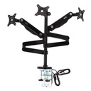 Epic Gamers Triple Monitor Arm w/ Dual USB Ports - Black - حامل شاشة