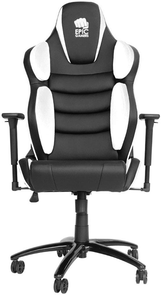 Epic Gamers Victory Gaming Chair - Black/White - كرسي