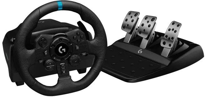 Logitech G923 Trueforce Steering Wheel For PS4, PC