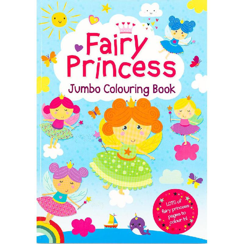 Fairy Princess Jumbo Colouring Book