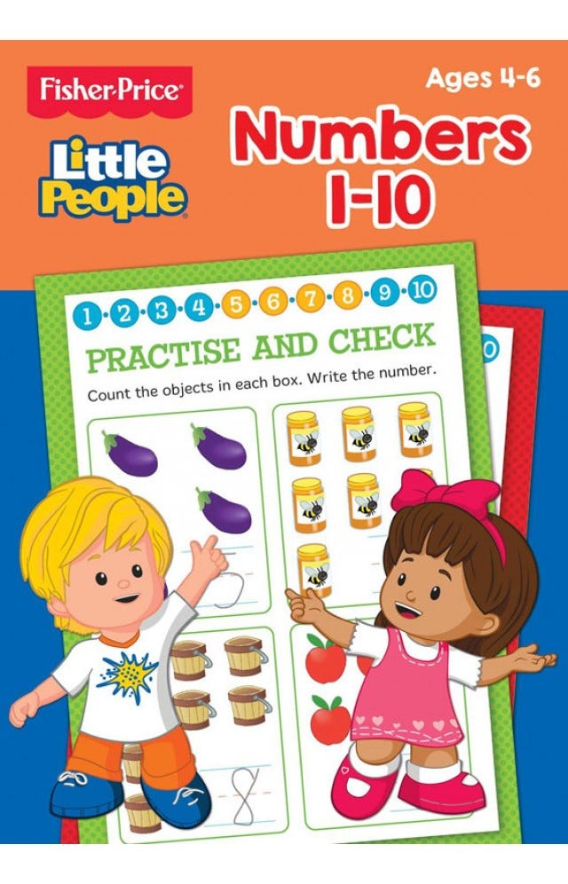 Fisher Price Numbers Activity Book