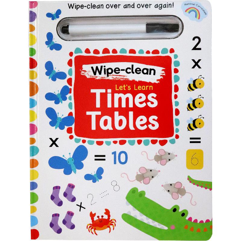 Wipe-Clean: Let's Learn Times Tables