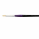 Brush Flat Round, №8, Long Handle, 411, Rosa Studio