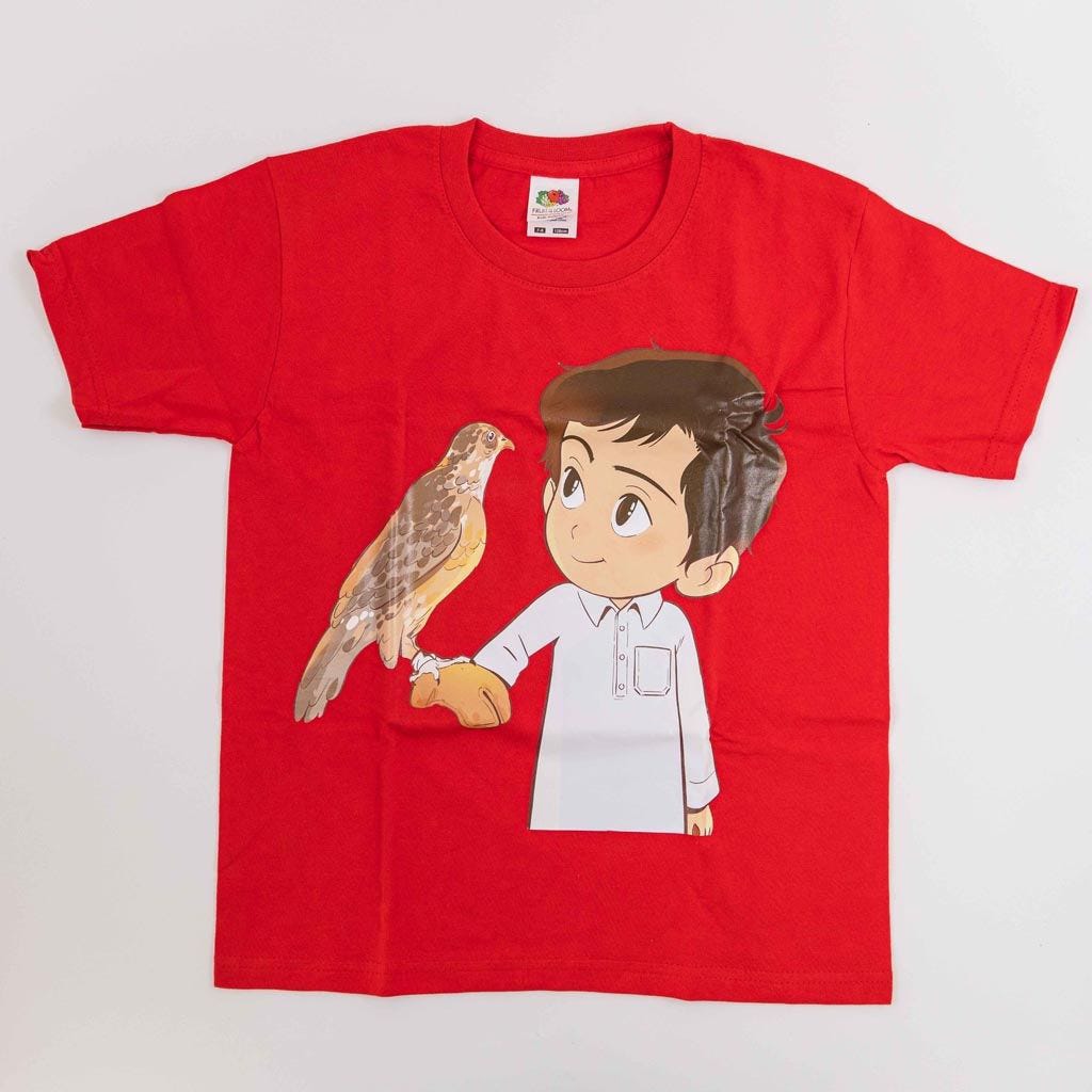 T-Shirt Nasser with Falcon Size 7-8