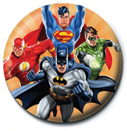 Justice League - Burst (Button Badge)