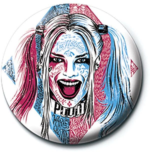SUICIDE SQUAD - HARLEY QUINN TATTOO (BUTTON BADGE)