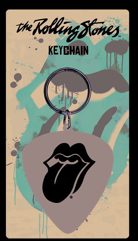 THE ROLLING STONES - PLECTRUM (RUBBER KEYCHAIN)