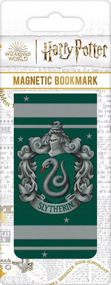HARRY POTTER COLOURFUL CREST SLYTHERIN - (MAGNETIC BOOKMARK)