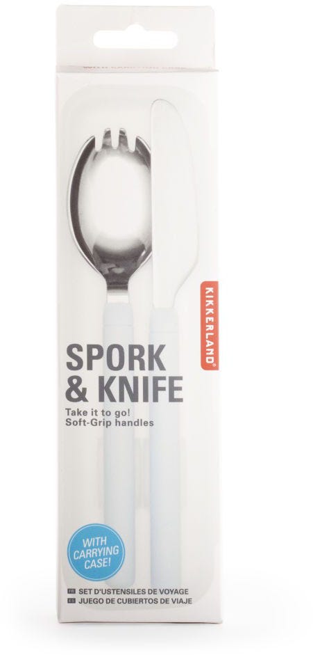 Travel Utensil Set - Light Blue