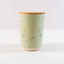 K Style Bamboo Canister Lush - Mint Flora Sml