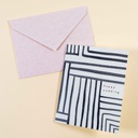 Wedding Stripe Greeting Card