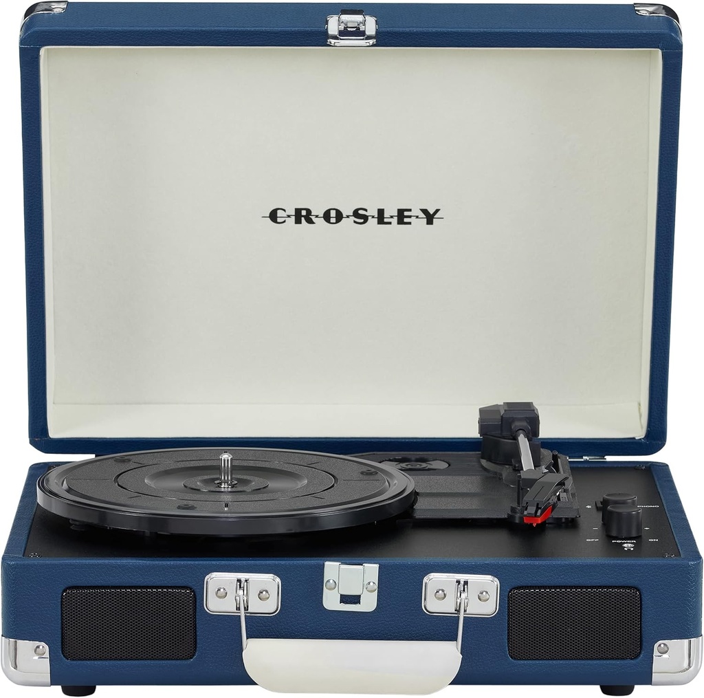 Crosley Cruiser Plus Portable Turntable With Bluetooth In/Out - Blue