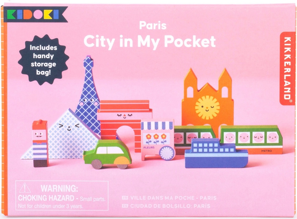 Kikkerland Paris City in My Pocket PKG-FSC Mixed