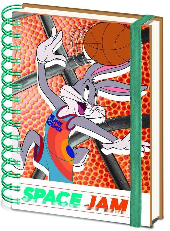 Space Jam 2 - A New Legacy (Bugs Lay Up) (A5 Wiro Notebook)