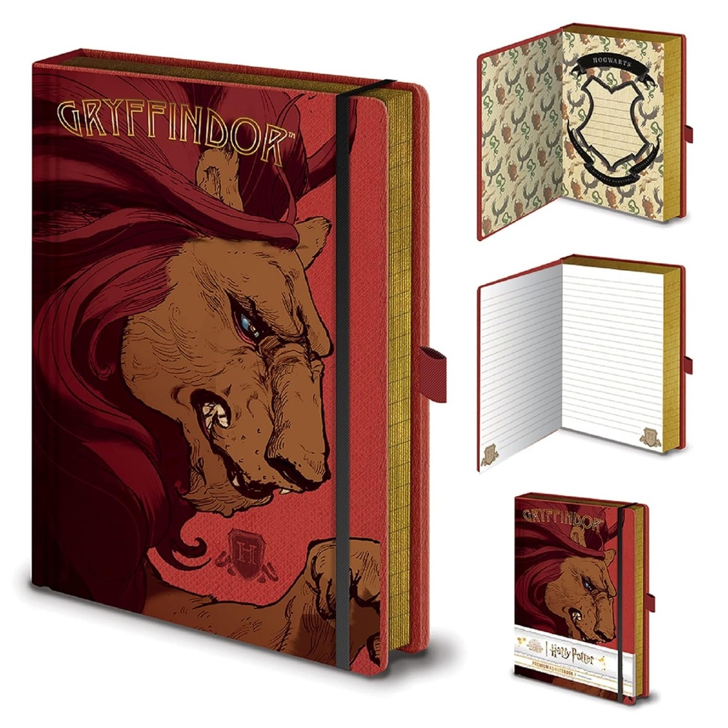 Harry Potter - Intricate Houses Gryffindor (Premium A5 Notebook)