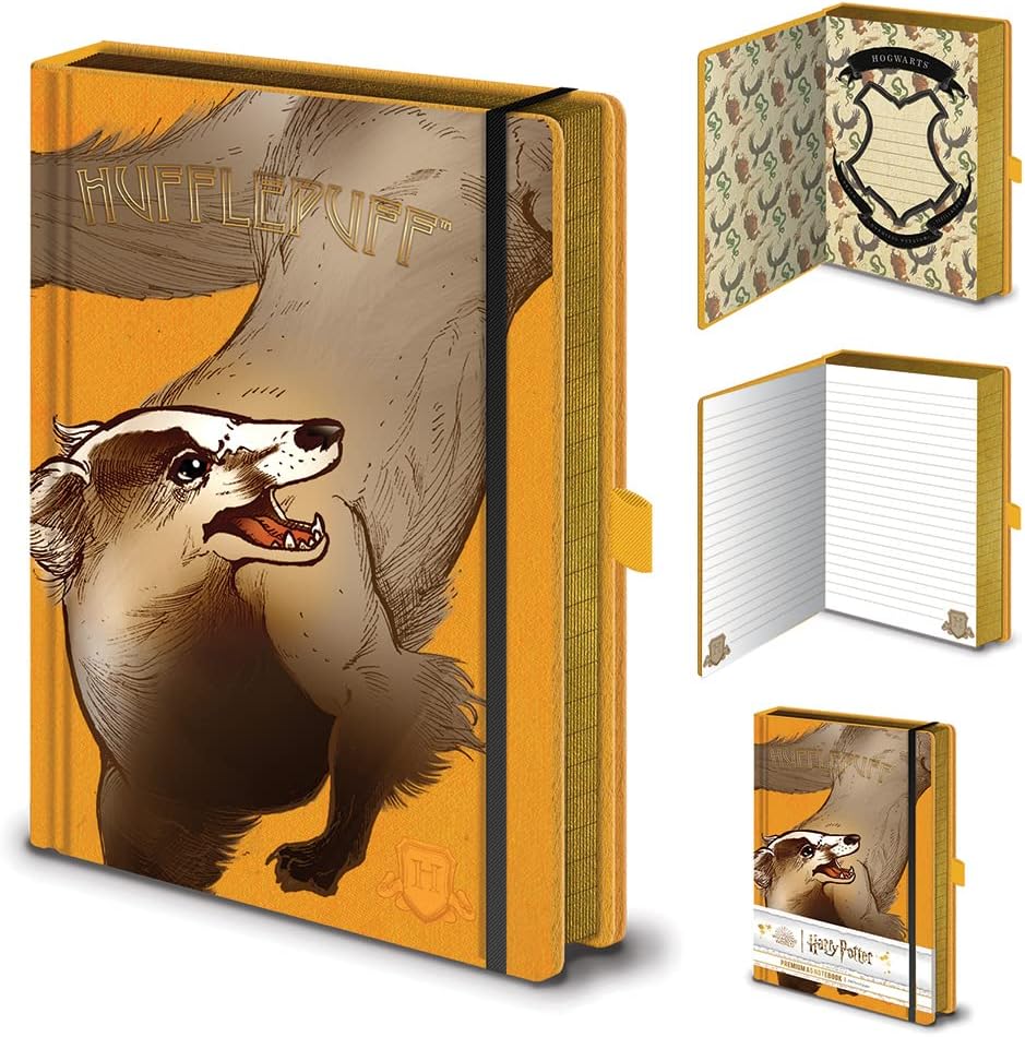 Harry Potter - Intricate Houses Huffelpuff (Premium A5 Notebook)