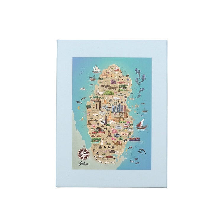 Qatar Map Puzzle