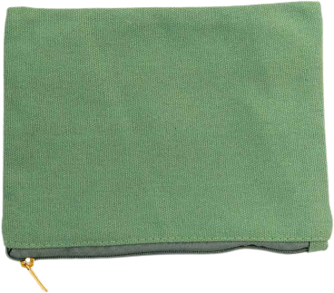 Medium blank canvas cosmetic bag - Pastel Green