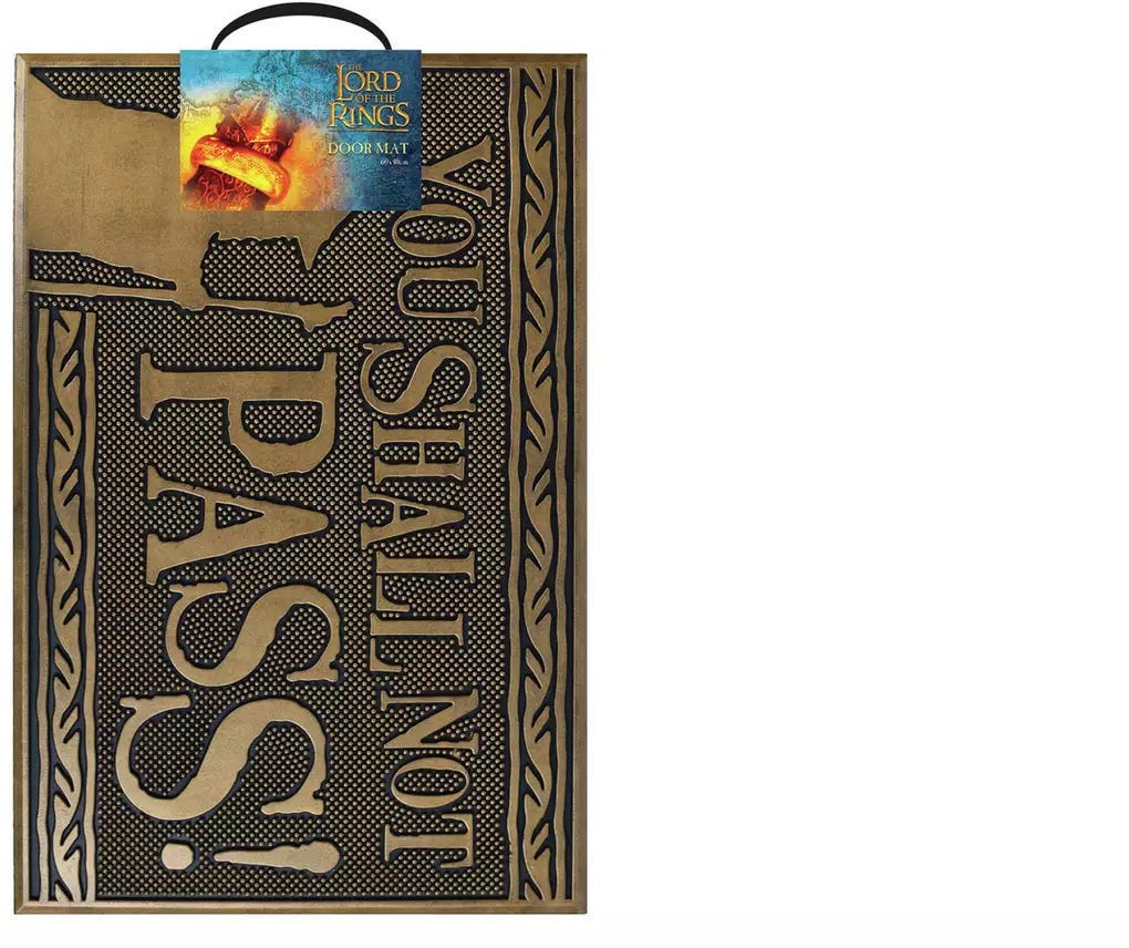 Lord Of The Rings - You Shall Not Pass (Rubbermat)