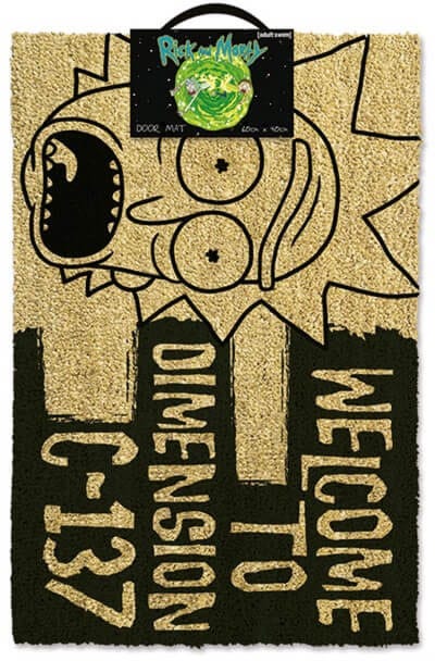 Rick And Morty - Dimension C-137 Black (Doormat)