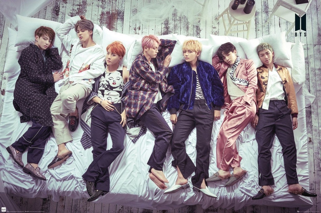 BTS - Group Bed (Kpop Poster)