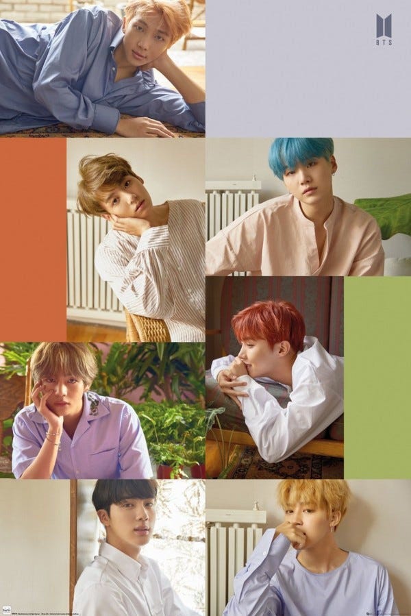BTS - Group Collage (Kpop Poster)