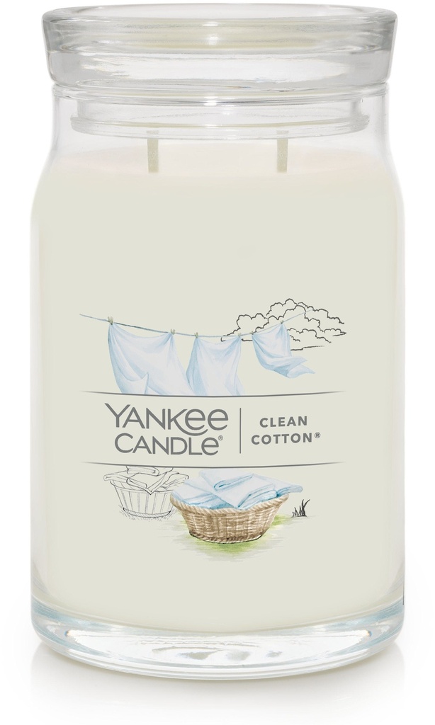 Signature Large Jar Clean Cotton