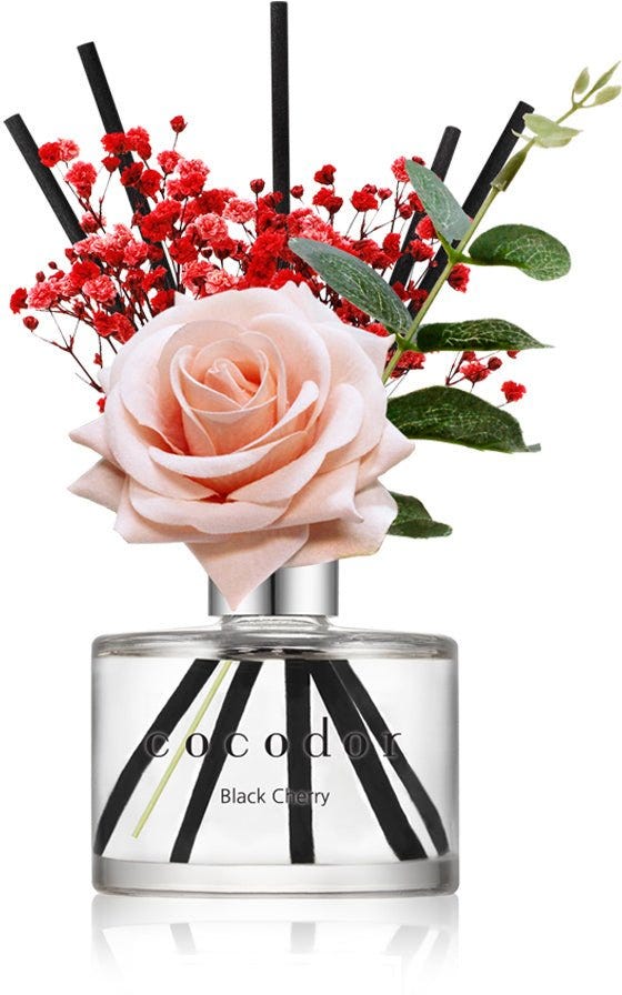 Cocodor Rose Flower Diffuser 200ml(6.7Oz)/Black Cherry
