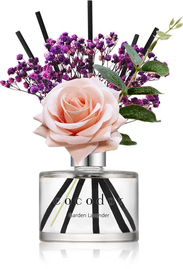 Cocodor Rose Flower Diffuser 200ml(6.7Oz)/Garden Lavender