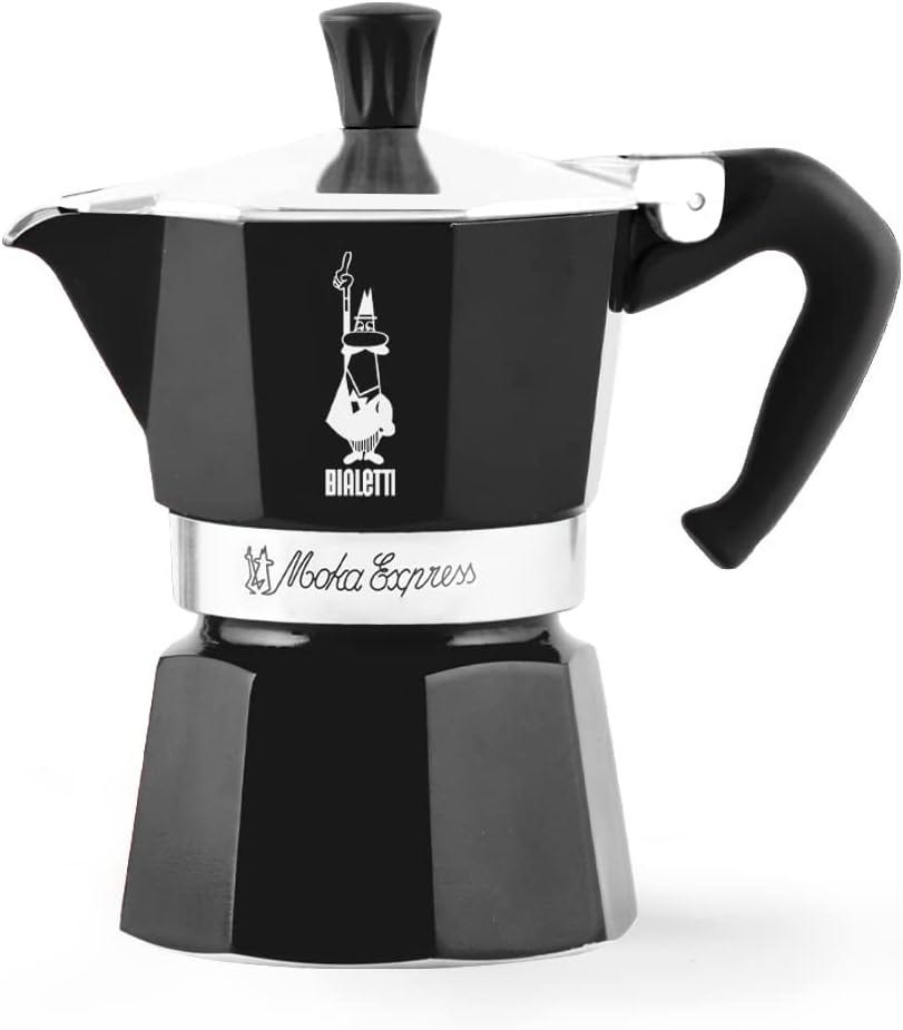 Moka Espresso Maker 3 Cups Black