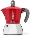 Moka Induction 4 Cups Red