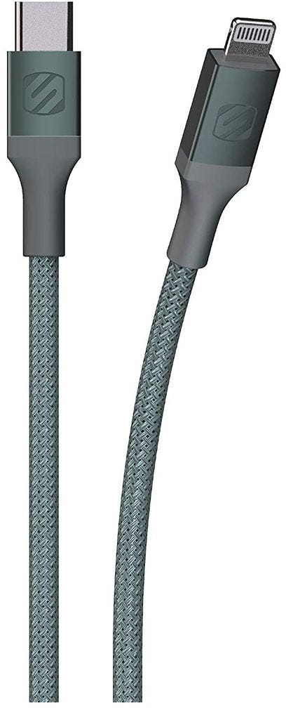 SCOSCHE USB-C to lightning Midnight Green 8ft Cable