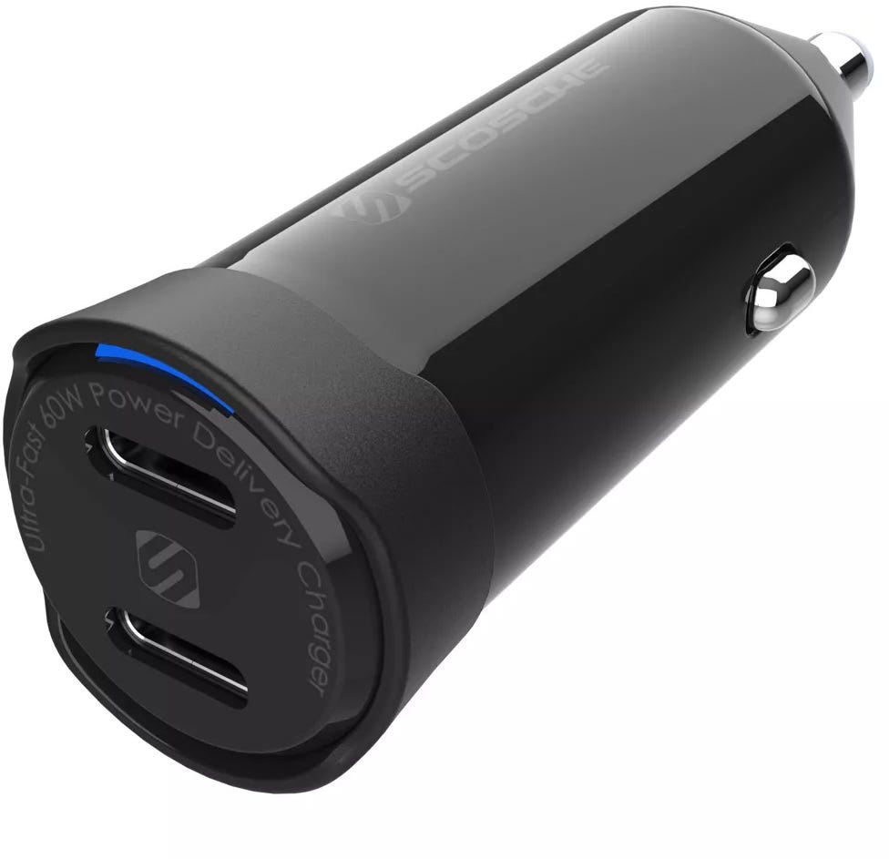 SCOSCHE CAR CHARGER 60W USB-C (CPDCC60-SP)