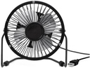 USB Metal Desk Fan - Black
