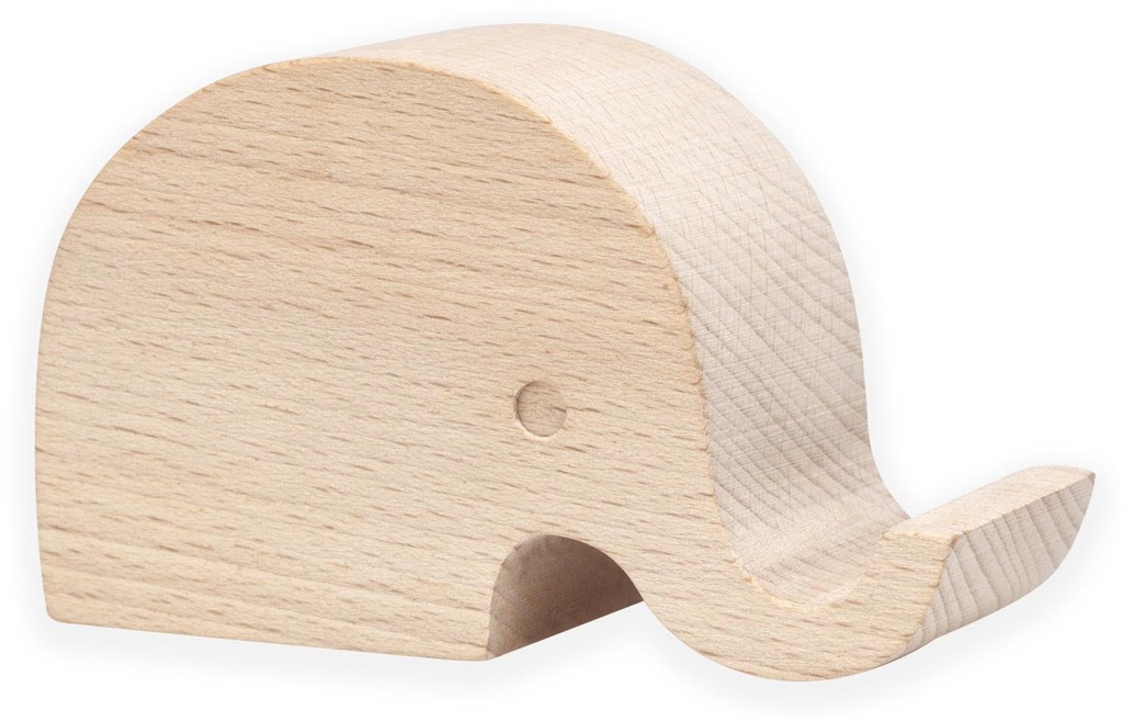 KIKKERLAND Phone Stand Elephant Beechwood