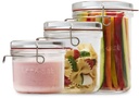 Bormioli Luigi Lock-Eat Frigo Jars 3Pc Set