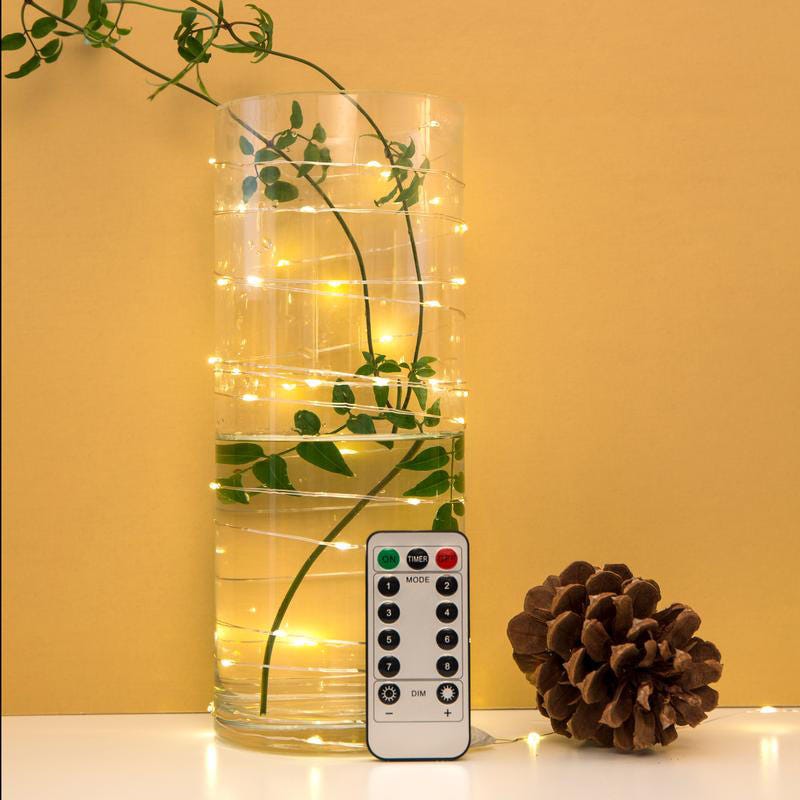 Kikkerland Extra Long Silver String Lights