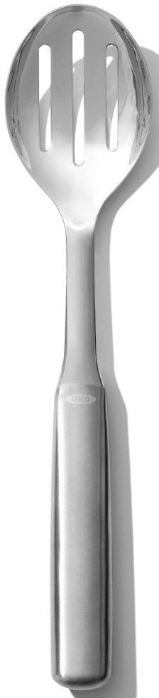 OXO STEEL SLOTTED SERVING SPOON